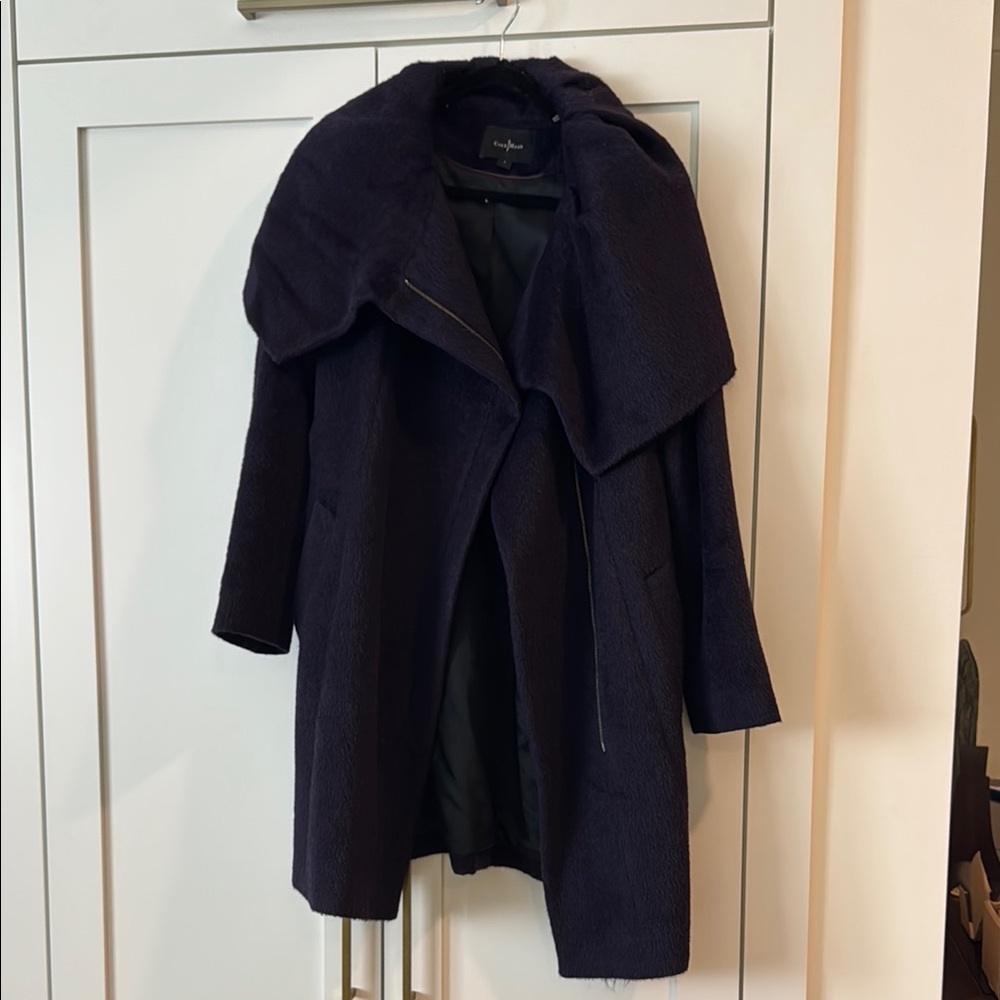 Cole Haan Purple Alpaca Coat